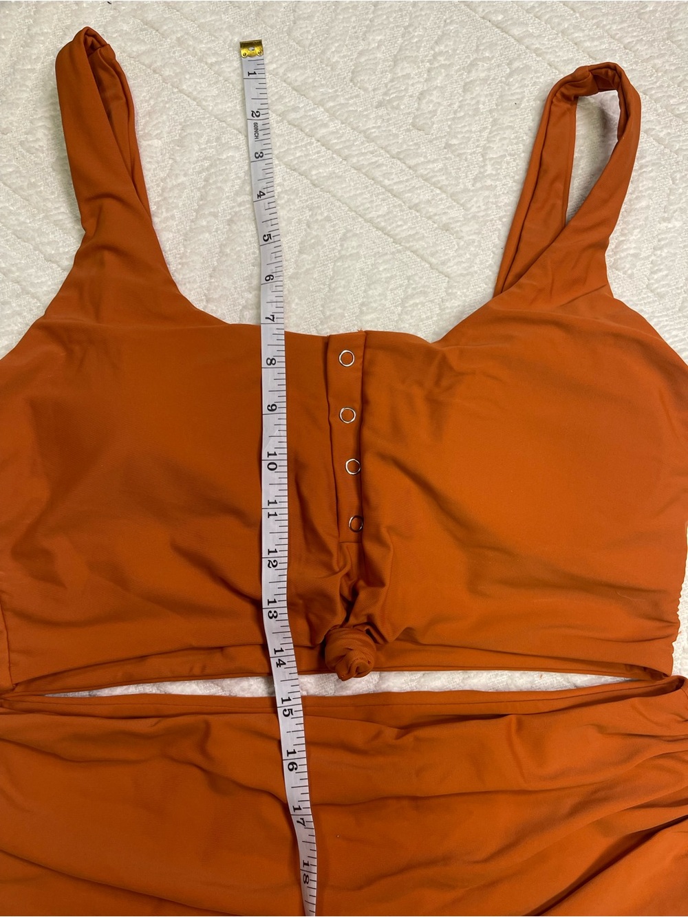 Zaful Orange High-Waist Bikini Set Size XL - Picture 8 of 11